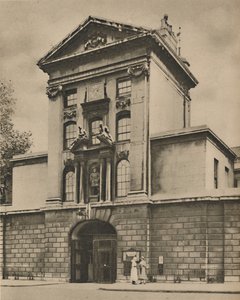 伦敦长老医院圣巴塞洛缪斯正门，摄于1935年。