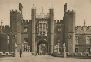 汉普顿宫宫殿和Disinterred桥的Wolseys西立面，c1935年。