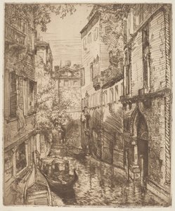 威尼斯Rio delle Verona，威尼斯 作者 唐纳德·肖·麦克劳伦