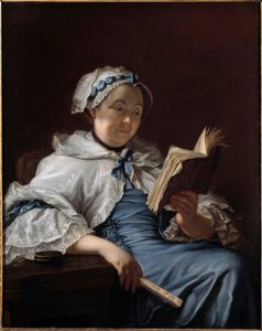 Portrait of Madame Nonotte Painting by Donat Nonotte (1708-1785) 1758 Besancon. Museum of Fine Arts
