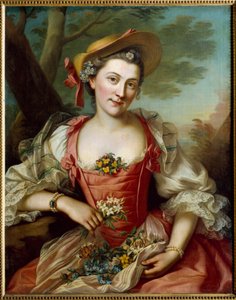 Donatien Honotte (1707-1785) 18 世纪第戎，美术博物馆的女性肖像画