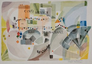 五次弥撒 1701 年，2007 年（纸面水彩画） 作者 多纳泰拉·梅洛