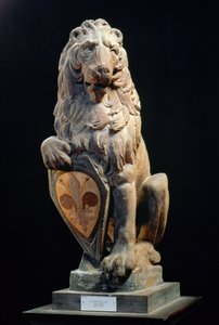 纹章狮子，1420（大理石）