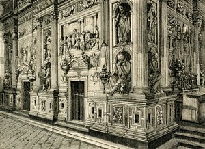 圣殿大理石屏风，由多纳托·布拉曼特（Donato Bramante，1444-1514）设计，圣殿圣殿，洛雷托，马尔凯，意大利 作者 多纳托·布拉曼特