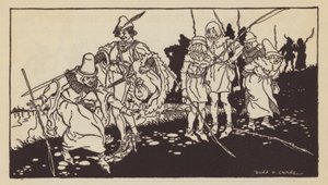 国殇的智者》，英国民间故事（石版画）
