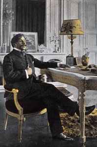 法国作家保罗-亚当（1862-1920）的肖像--保罗-亚当法国作家--保罗-弗朗索瓦-阿诺德-卡登（1858-1941）的照片（多纳克）。