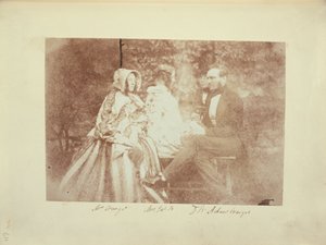 与Adair Craigie夫妇，James Brewster夫人和David Brewster爵士的合影