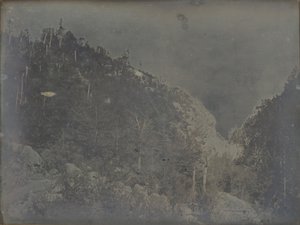 查看新罕布什尔州克劳福德山口内的景色 作者 博士塞缪尔·贝米斯