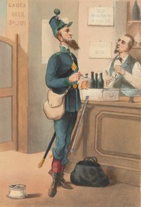 美利坚合众国 - Chasseurs à Pied, 1865年。 作者 在上面