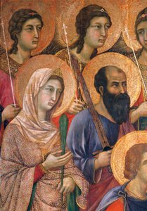 Duccio di Buoninsegna（约1255年-1319年前）在锡耶纳大教堂的Mesta