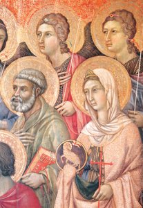 Duccio di Buoninsegna（约1255年-1319年前）在锡耶纳大教堂的Mesta