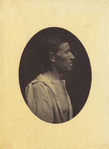 一幅42岁男子的侧面肖像，他因酗酒而昏昏沉沉......，1854-1856。