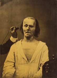 左边是一张放松的脸，右边是深刻的注意力，1854-1856年，1862年印刷。