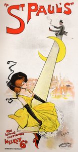 文学。新闻界。圣保罗画报》杂志。杜德利-哈迪的海报，英国，约1890年（海报）。 作者 达德利·哈迪