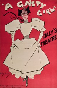 1990年代英国达利剧院的海报广告“A Gaiety Girl”