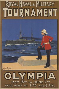 1910年皇家海军和军事锦标赛的海报