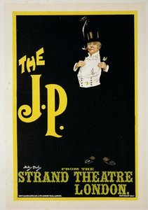 1898年在伦敦斯特兰德剧院复制宣传“The JP”的海报 作者 达德利·哈迪