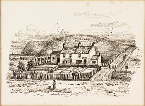 Wash House Hill和Betty Heron&39;s Cottage（纸上墨水） 作者 邓肯·麦克莱