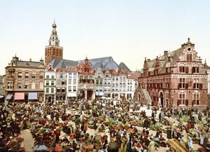Grote Markt，Nijmegen，Holland，pub.c。 1900