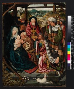 国王的崇拜，1520年 作者 荷兰学校