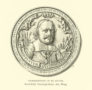 海军上将Michiel de Ruyter的纪念奖章 作者 荷兰学校