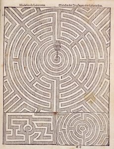 迷宫的设计，来自荷兰园丁的Johann van der Groen，于1699年出版 作者 荷兰学校