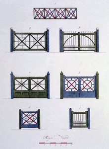 由G. van Laar撰写的Garden Gems杂志的设计，出版于1802年 作者 荷兰学校