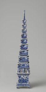 鲜花金字塔，约1710-20（辉石）。 作者 荷兰学校