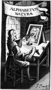 自由字母Natura（自然字母）的主题由FM van Helmont，1667年 作者 荷兰学校