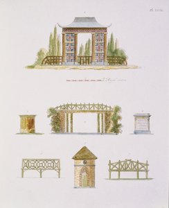 园艺装饰，来自Garden of Gems杂志，由G. van Laar出版，1802年出版（另见172967） 作者 荷兰学校