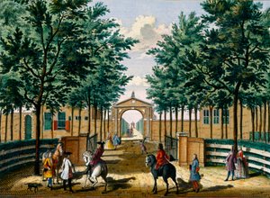 Haringkaspel乐园的花园，由Hendrick de Leth的Zeganpralent Kennemerlant和Matthias Brouerius Van Nidek出版，于17-17-1730出版 作者 荷兰学校