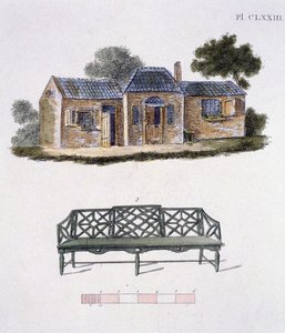 花园宝石杂志的插图由G Van Laar，1802年 作者 荷兰学校