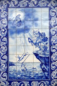 拿撒勒圣母的奇迹。拿撒勒圣母教堂（Largo Nossa Senhora da Nazare）。葡萄牙。