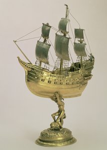 Model Warship，阿姆斯特丹，1595-96（镀银） 作者 荷兰学校