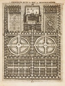 Honsholredyk宫殿，由荷兰园丁Johann van der Groen出版，于1699年出版 作者 荷兰学校