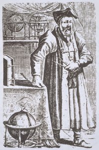 William Postel（1510-81）的肖像，来自他的De Universitate，Leyden，1643年，在19世纪后期出版的“魔法史”中有所体现 作者 荷兰学校
