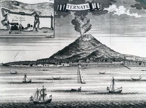 特尔纳特岛，大约1748年 作者 荷兰学校