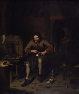 补鞋匠，c.1675 作者 荷兰学校