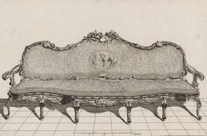 Canapé, second half of 18th century (engraving on laid paper) 作者 杜瓦尔答：（之后）