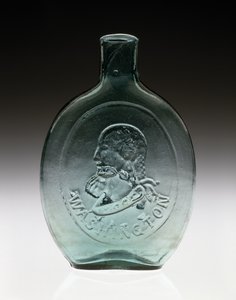 花瓶，c。 1847（无铅玻璃） 作者 Dyottville玻璃厂