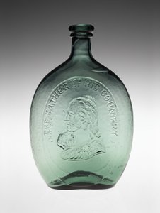 花瓶，c。 1848（无铅玻璃） 作者 Dyottville玻璃厂