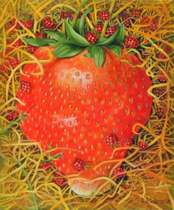 草莓草莓，1998年（丙烯画布） 作者 EB瓦特