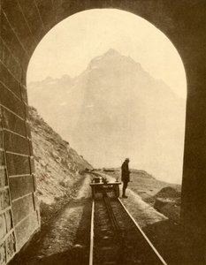 精彩的安第斯山脉横穿铁路，1930年。