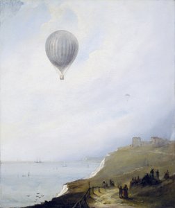 悬崖上的气球，多佛，1840年 作者 EW公鸡