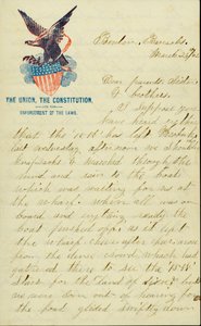 1862年3月28日署名为E.G. Black的信，摩纳哥本顿军营，给他的父母、妹妹和兄弟。 作者 EG 黑色