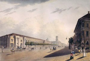 Gostiny Dvor，圣彼得堡，1820年代 作者 耶萨科夫（EI Yessakov）