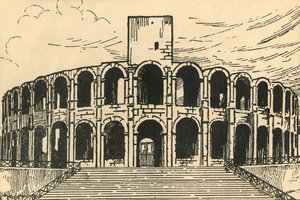 Les Arenes - The Arena", 约1920年代。 作者 拉格特