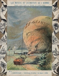 航空母舰Le Giant在汉诺威附近坠落 - 1863年10月 作者 E.莱特里尔