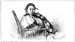 缠脚的女人，中国，十九世纪 作者 艾蒂安·安托万·尤金·罗纳特