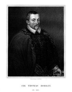 博德利图书馆的英国创始人托马斯·博德利爵士，1823年